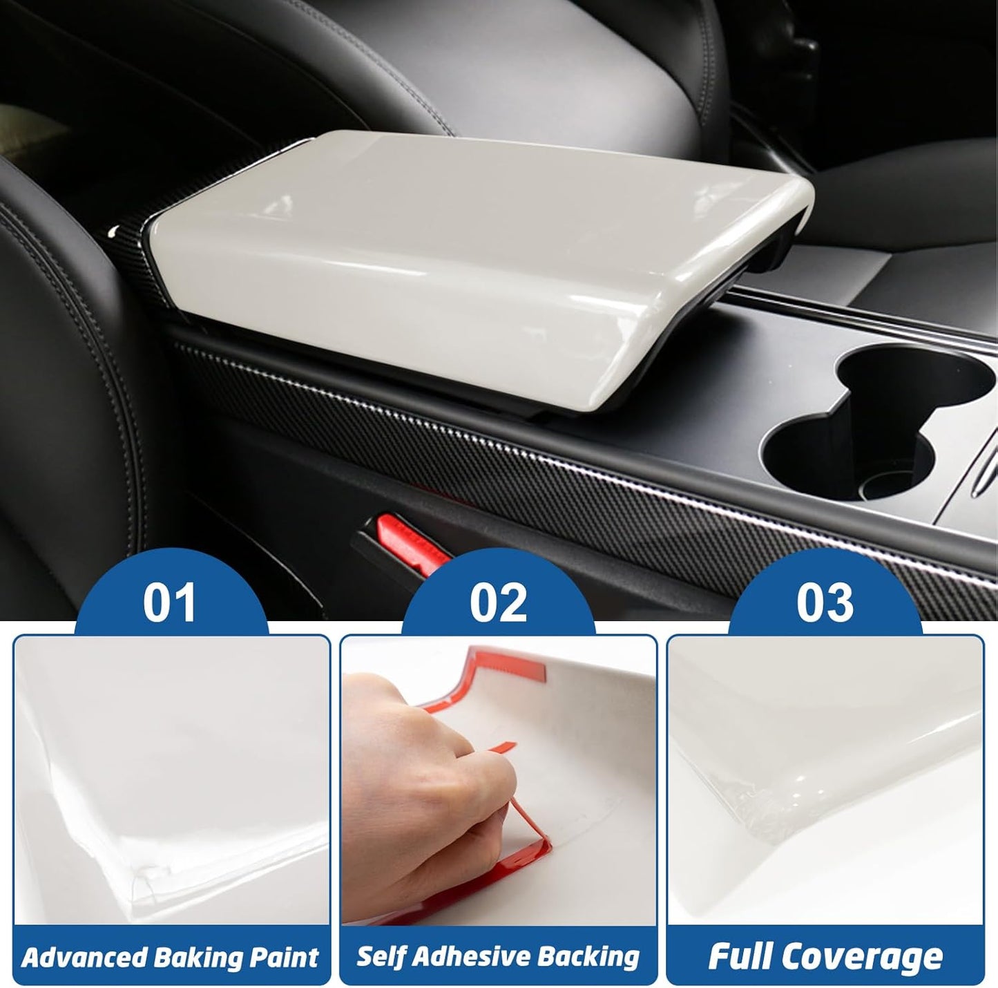 Waterproof Car Armrest Cover for Tesla Model 3/Y