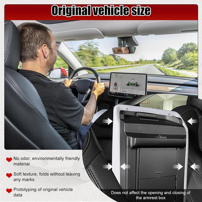 Waterproof Car Armrest Cover for Tesla Model 3/Y