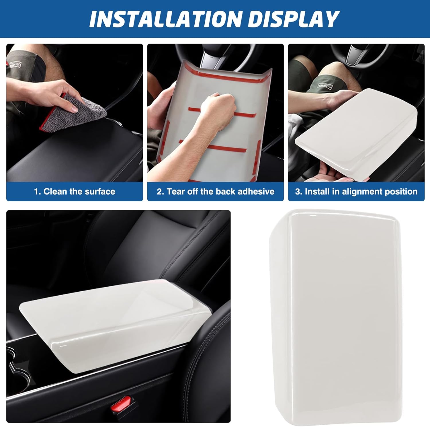 Waterproof Car Armrest Cover for Tesla Model 3/Y