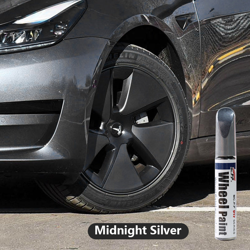 Wheel Rims Touch Up Paint Pen DIY Repair For Tesla Model 3/Y/S/X Midnight Silver ( fits 3 18'' S 19'' )