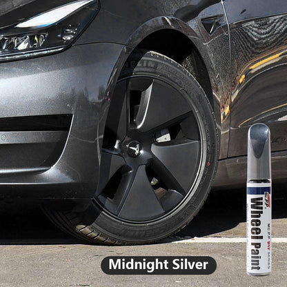 Wheel Rims Touch Up Paint Pen DIY Repair For Tesla Model 3/Y/S/X Midnight Silver ( fits 3 18'' S 19'' )