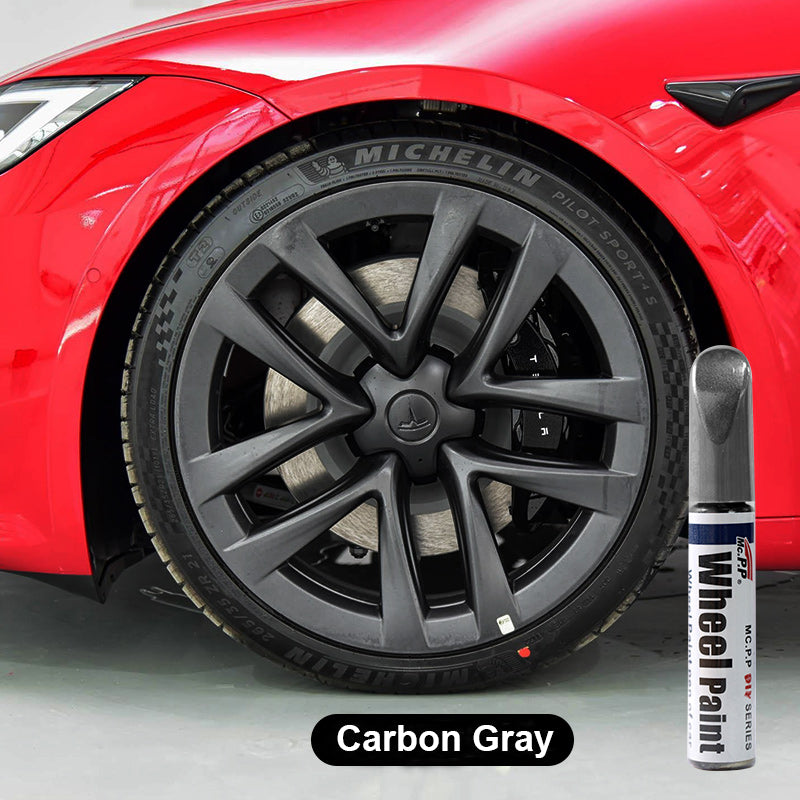 Wheel Rims Touch Up Paint Pen DIY Repair For Tesla Model 3/Y/S/X Carbon Gray ( fits 3 20'' Y 21'' S 21'' X 20'' X 22'')