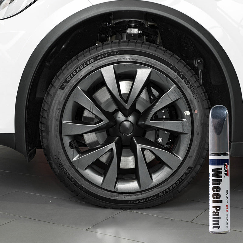 Wheel Rims Touch Up Paint for Tesla Model X- DIY DIY Curb Rash Repair Accessories Carbon Gray- fits 20'' Cyberstream Wheels & 22'' Turbine Wheels