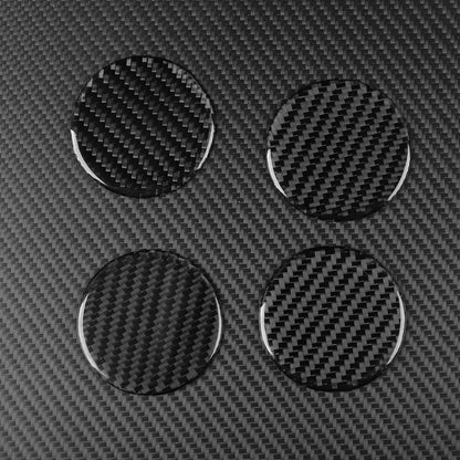 Tesla 2024 model 3 wheel center epoxy carbon fiber Decoration stickers (4 Pcs)