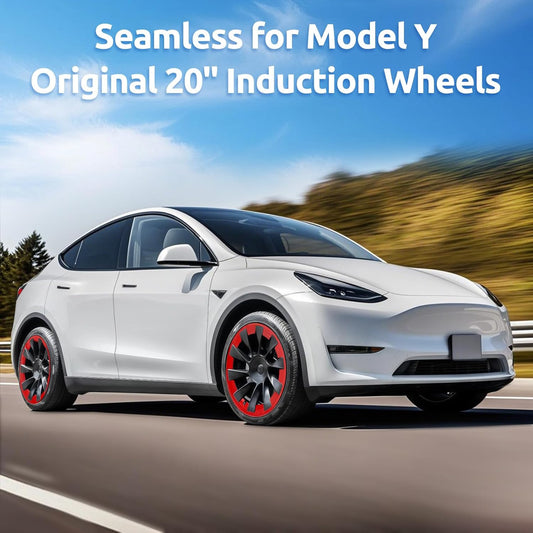 ABS PC RED Wheel Rim Protector Rim Guard for Tesla Model Y