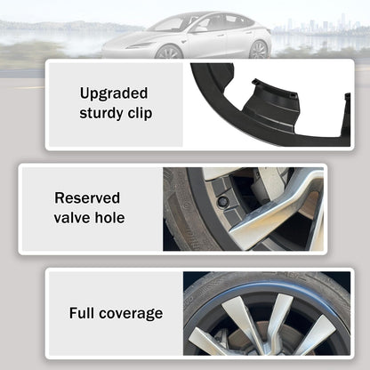Black Wheel Rim Protector Edge Rim Guard for Tesla Model 3 Highland