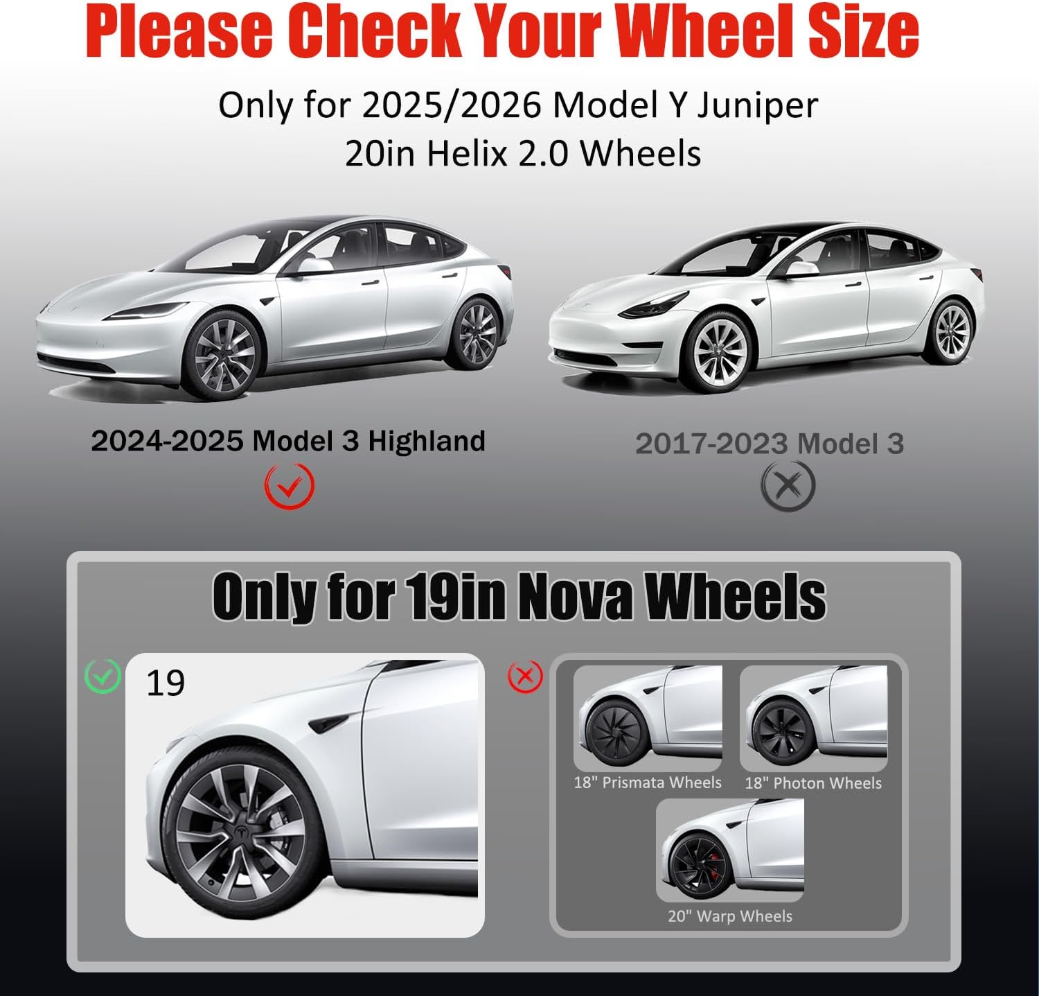 Black Wheel Rim Protector Edge Rim Guard for Tesla Model 3 Highland