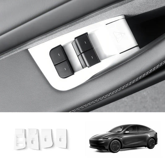 Window Lifter Panel Protective Cover for 2026 New Tesla Model Y Standard White