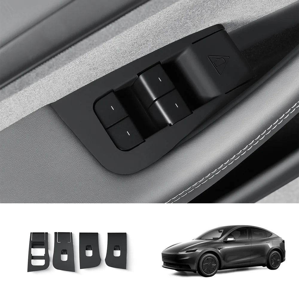 Window Lifter Panel Protective Cover for 2026 New Tesla Model Y Standard Black