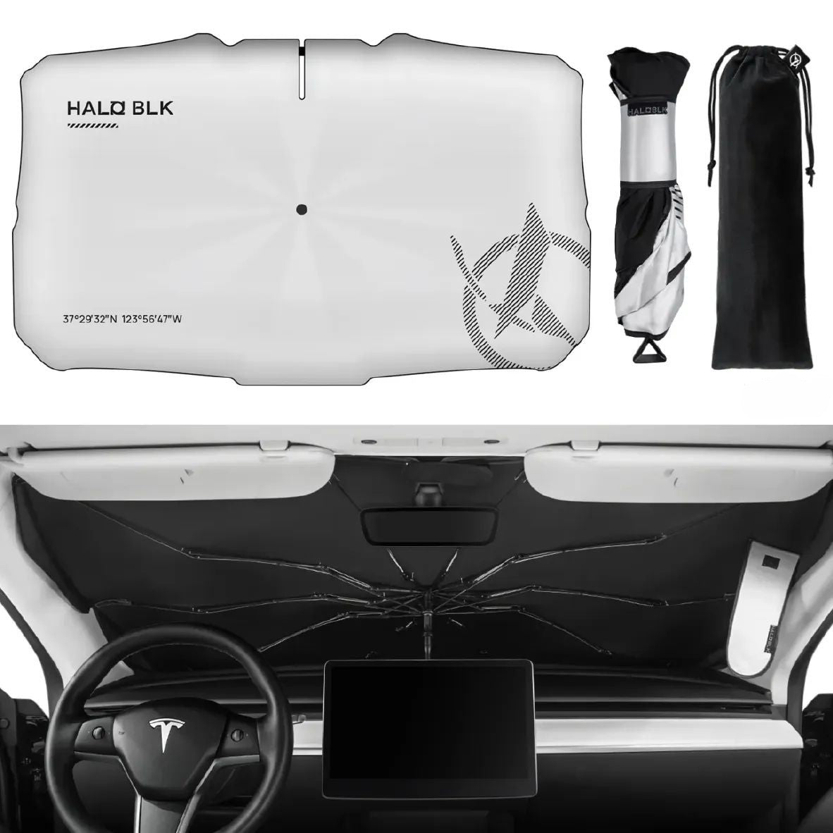 Windshield Sun Shade Umbrella For Tesla Model 3/Y