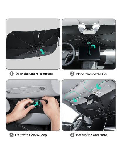 Windshield Sun Shade Umbrella For Tesla Model 3/Y
