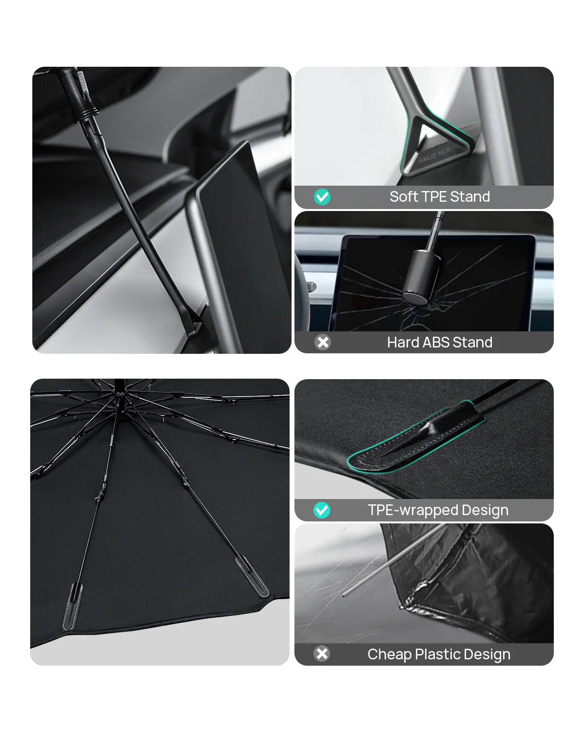 Windshield Sun Shade Umbrella For Tesla Model 3/Y
