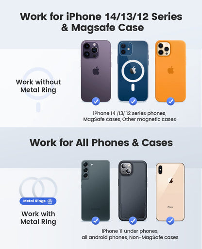 Wireless Magnetic Phone Mount for Tesla Model 3/Y/S/X