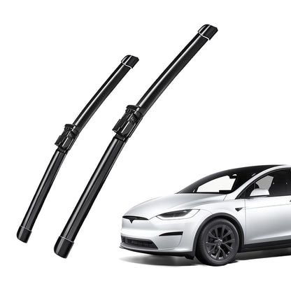 27" and 18" Windshield Wiper Blades Replacement for Tesla Model X (Set of 2) Without Washer Nozzle