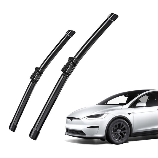 27" and 18" Windshield Wiper Blades Replacement for Tesla Model X (Set of 2) Without Washer Nozzle