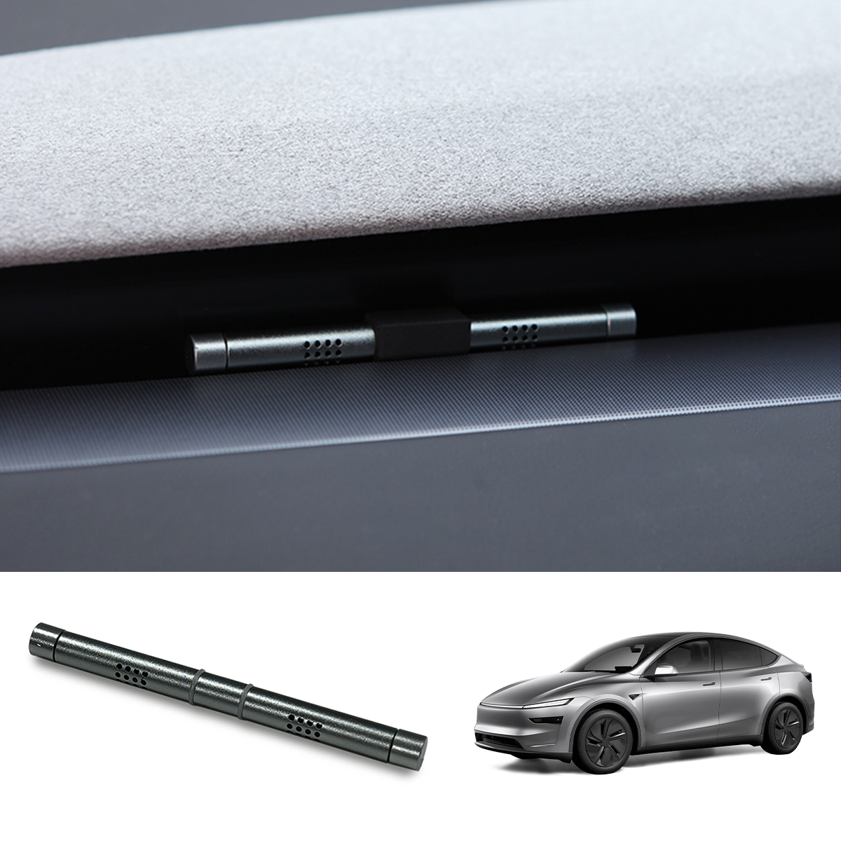 Embedded Car Aromatherapy Stick & Scent Wicks for Tesla Model Y Juniper 2025+ 1*Aromatherapy Stick + 4*Scent Wicks