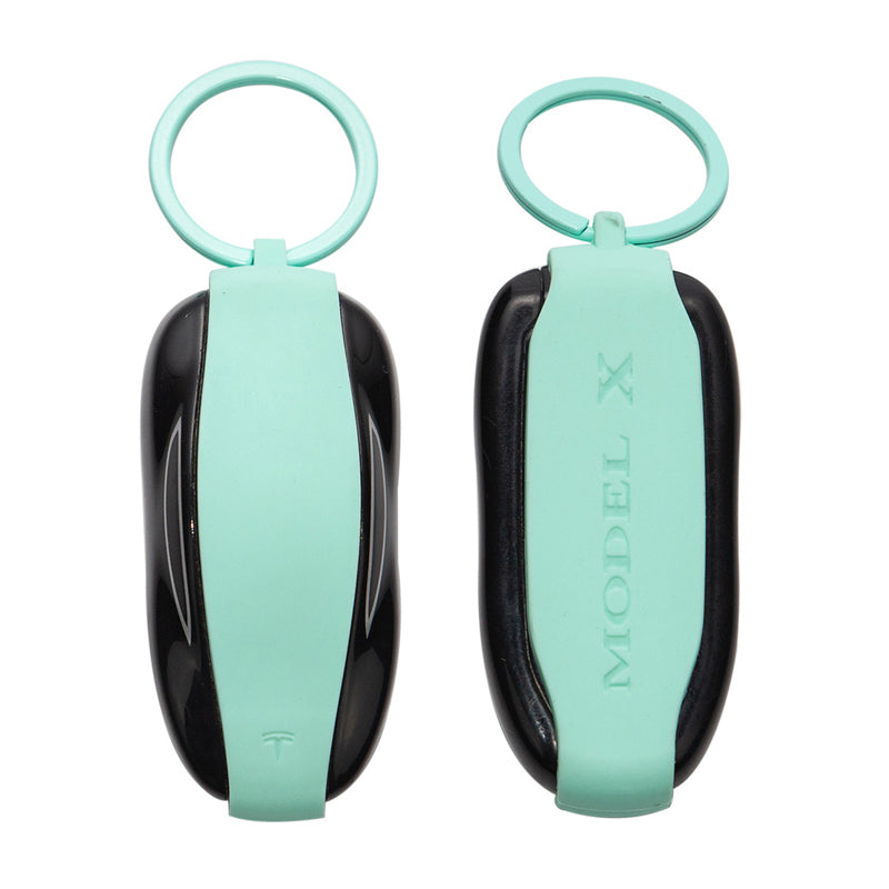 Silicone Key Protector for Tesla Model 3/Y/S/X Keys - Key Fob Holder Model X Blue