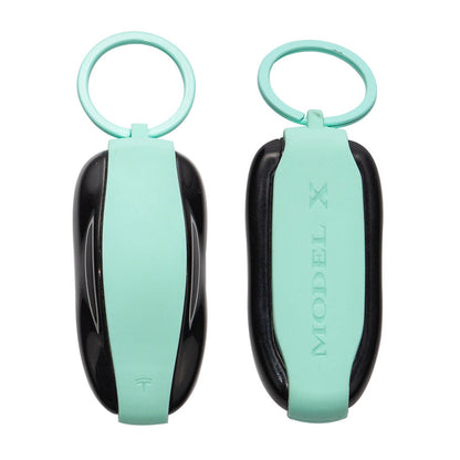 Silicone Key Protector for Tesla Model 3/Y/S/X Keys - Key Fob Holder Model X Blue