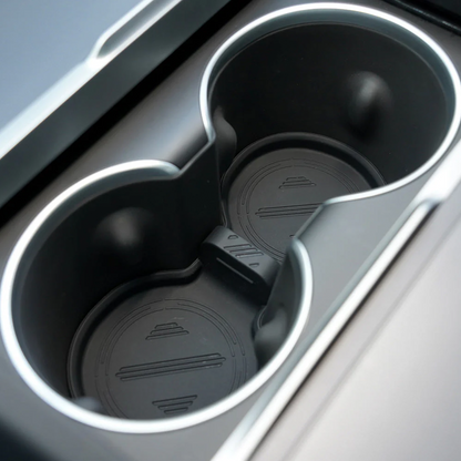 Silicone Center Console Cup Holder Insert for Tesla Model 3/Y/S/X Black
