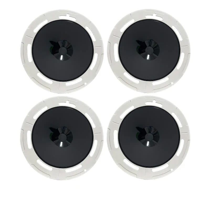 Retro Wheel Cover Hubcap for Tesla Model Y 19'' Gemini Wheels (4 PCS) White + Black