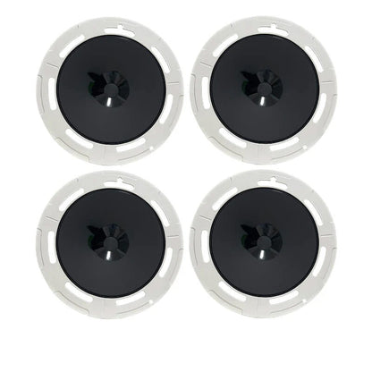 Retro Wheel Cover Hubcap for Tesla Model Y 19'' Gemini Wheels (4 PCS) White + Black