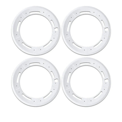 Fully Wrapped Wheel Cover Hubcap for Tesla Model Y 20'' Induction Wheels (4 PCS) White