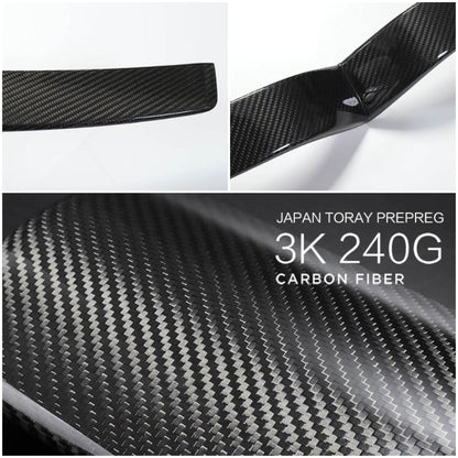 [Real Carbon Fiber] Front Center Grille Trim Strip For Model S 2016-2025