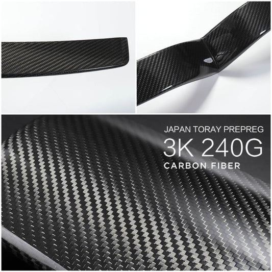 [Real Carbon Fiber] Front Center Grille Trim Strip For Model S 2016-2025