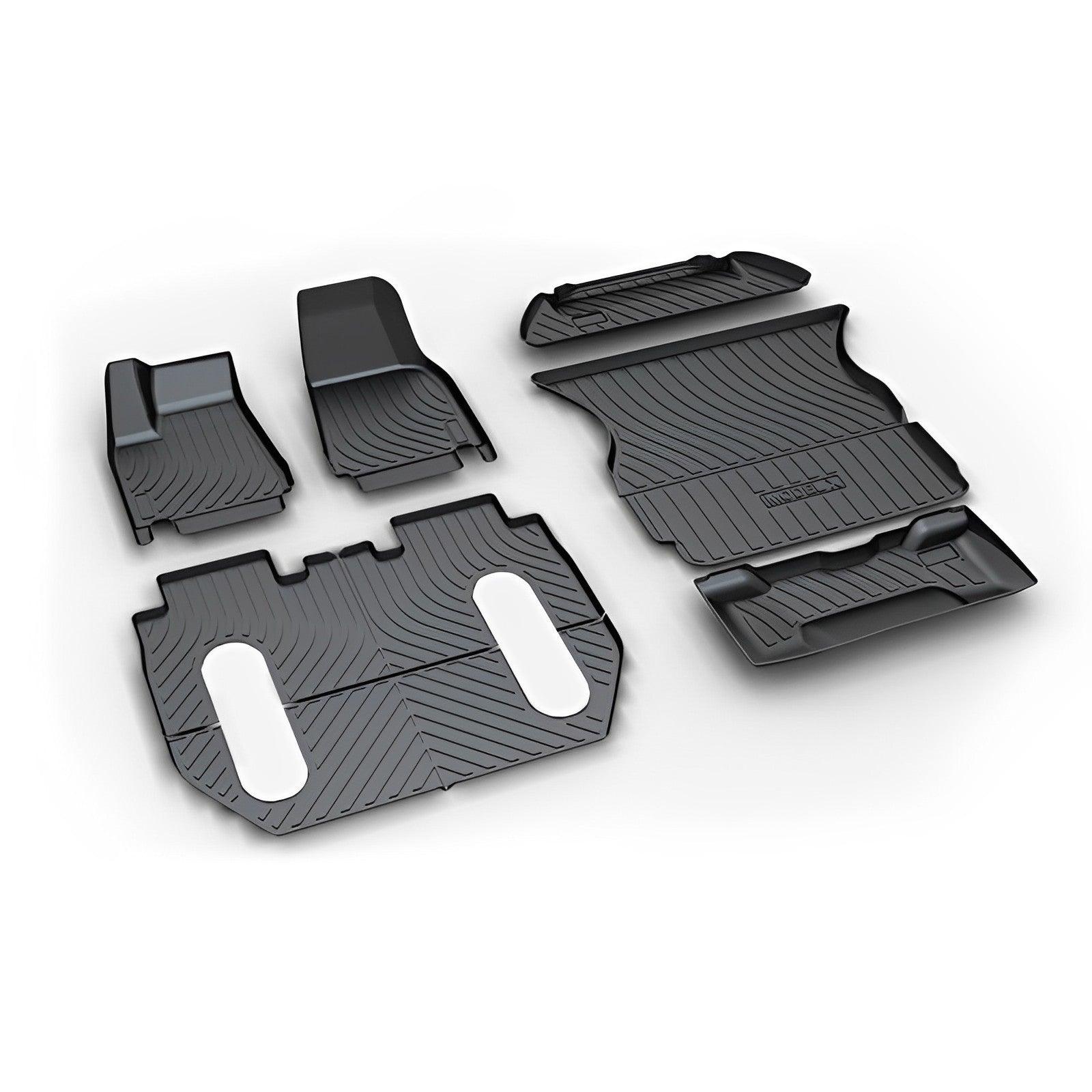 Model X Floor Mats Trunk Mat Cargo Liner for All Weather for Tesla(2015-2020)