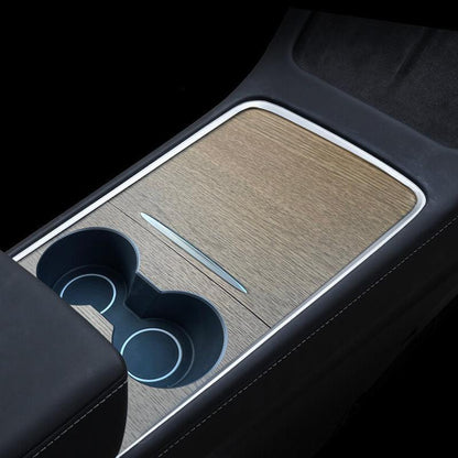 Model 3 / Y Refresh Center Console Decoration Wrap Kit (Gen. 2) for Tesla(2021-2023) Faux Wood