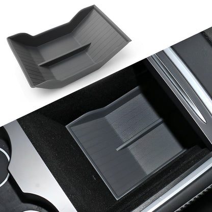 Model 3/Y Center Console Storage Box Rubber Mat for Tesla 1 Pcs (Center Console) Grey