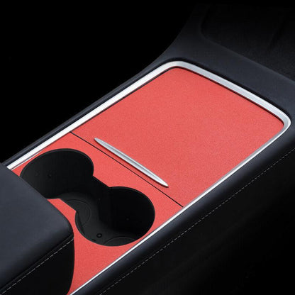 Model 3 / Y Refresh Center Console Decoration Wrap Kit (Gen. 2) for Tesla(2021-2023) Matte Red