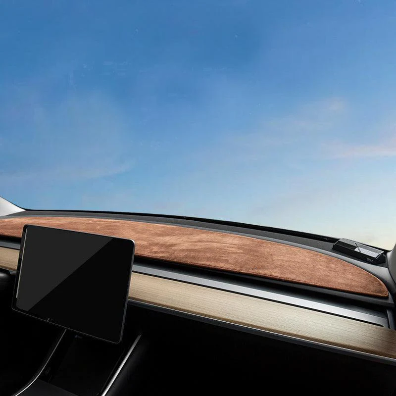 Model 3/Y Flannel Dashboard Cover Front - Dashboard Cover with Heat Insulation for Model 3 and Model Y (2017-2023)