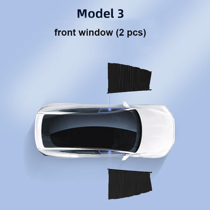 Side Window Track Slide Privacy Curtain Sunshade for Tesla Model 3/Y