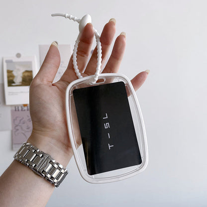 Model 3/Y Acrylic Key Card Holder Case White