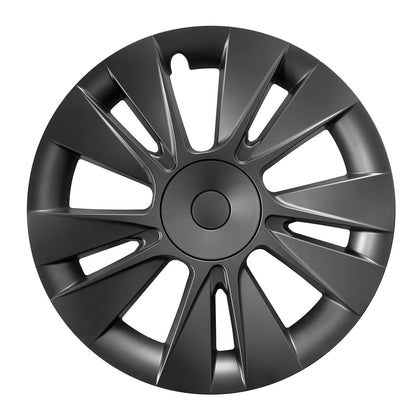 18"Matte Black Knife Style Wheel Cover Hubcap for Tesla Model 3 2017-2023
