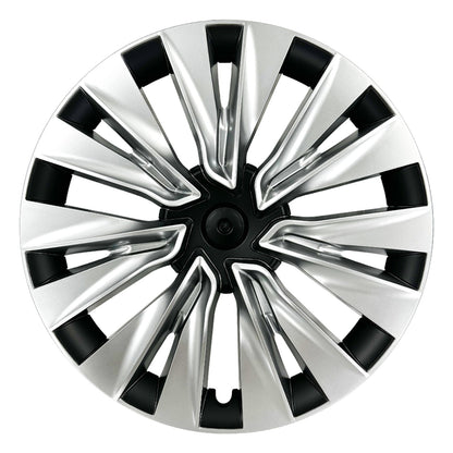 19" Silver Turbine Wheel Cover Hubcaps for Tesla Model Y 2020-2024