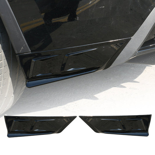 Rear Bumper Lip Spoiler Side Splitter for Tesla 2020-2024 Model Y Glossy Black