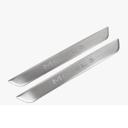 Model 3 Front / Real Door Sill Cover Protector (4 pcs) for Tesla(2017-2023) Silver