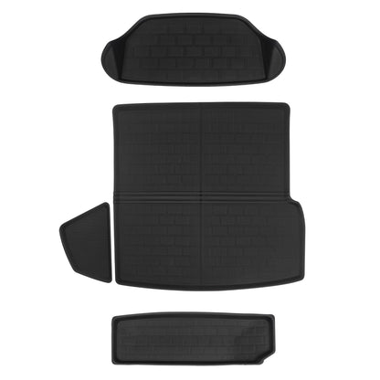 Model S Floor Mats And Liners 3D Lamination Cutting Cargo Liner for Tesla(2021-2024) Frunk & Trunk Mat (4 PCS)