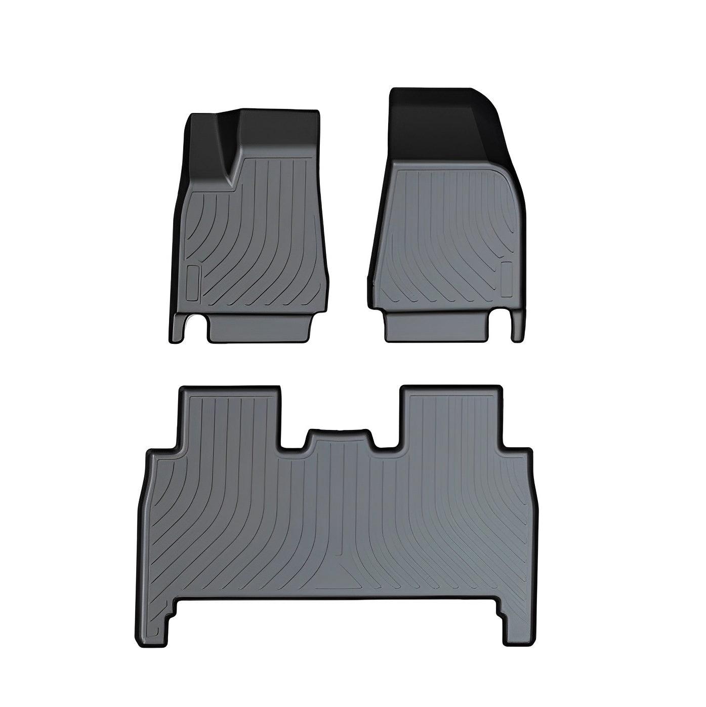 Model X Floor Mats Trunk Mat Cargo Liner for All Weather for Tesla(2015-2020) Model X (2015-2020) 5 Seats Floor Mat (3-4 PCS)