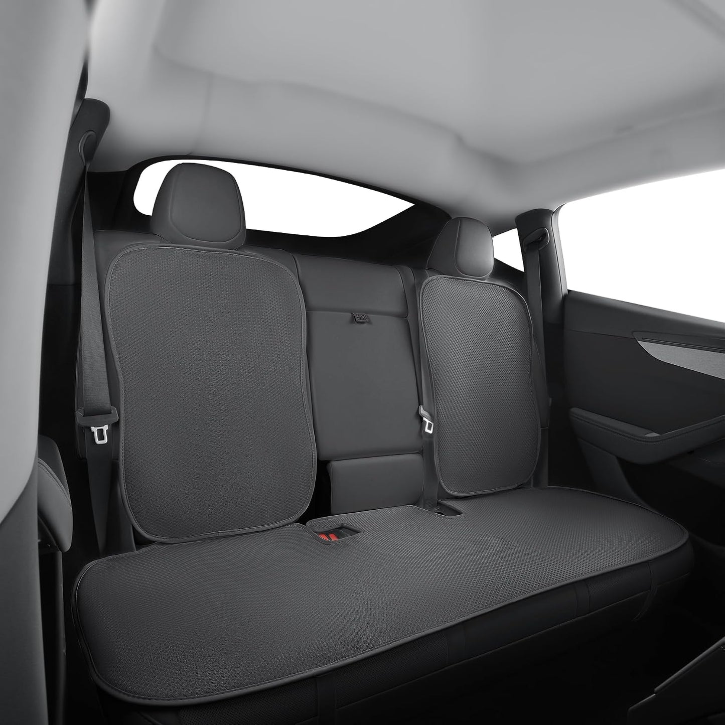 Ice Silk Breathable Air Mesh Seat Cushion for Tesla Model Y Juniper 2025+ Black Rear Seat (3 Pcs)