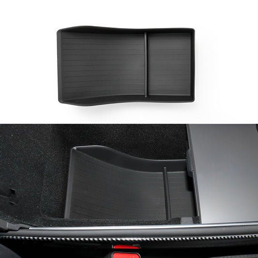 Model 3/Y Center Console Storage Box Rubber Mat for Tesla 1 Pcs (Armrest Box) Black
