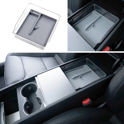 2024 Model 3 Highland Center Console Organizer Tray Designed For Armrest Storage Box Cup pad Wireless charging pad Set