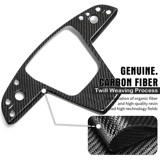 [Real Carbon Fiber] Yoke Steering Wheel Cover Overlay Plate Panel For Model S/X (2021-2024)