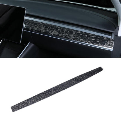 [Real Carbon Fiber] Model 3 / Y Dashboard Cover Center Consoles Dash Covers Cap (2017-2023) Real Forged Carbon Fiber