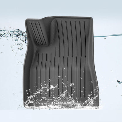 Model 3 Floor Mats All Weather Double Layer Flocking TPE For Tesla(2017-2023)