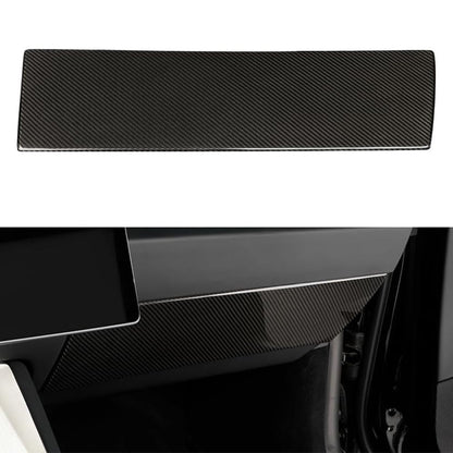 [Real Carbon Fiber] Glove Box Panel Cover for Tesla Model 3 Highland 2024+ Glossy Carbon Fiber