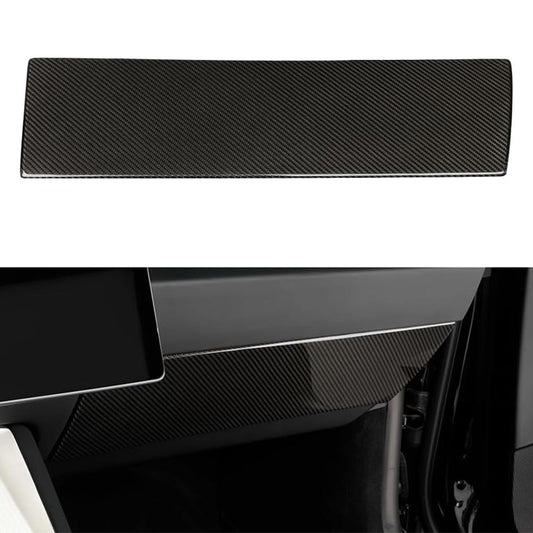 [Real Carbon Fiber] Glove Box Panel Cover for Tesla Model 3 Highland 2024+ Glossy Carbon Fiber