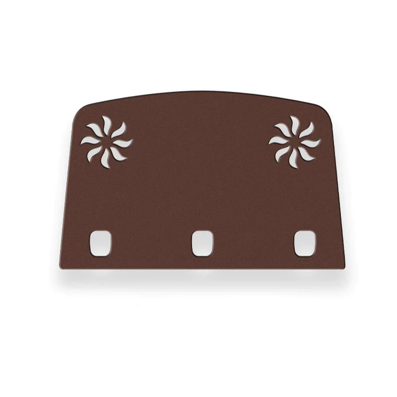 Model 3/Y Flannel Dashboard Cover Front - Dashboard Cover with Heat Insulation for Model 3 and Model Y (2017-2023) Brown Model 3 Rear